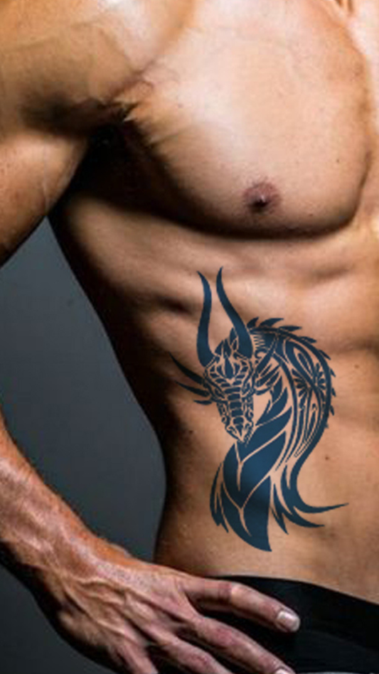 A Sárkány Szelleme: Törzsi Mitológia Ideiglenes Tetoválás