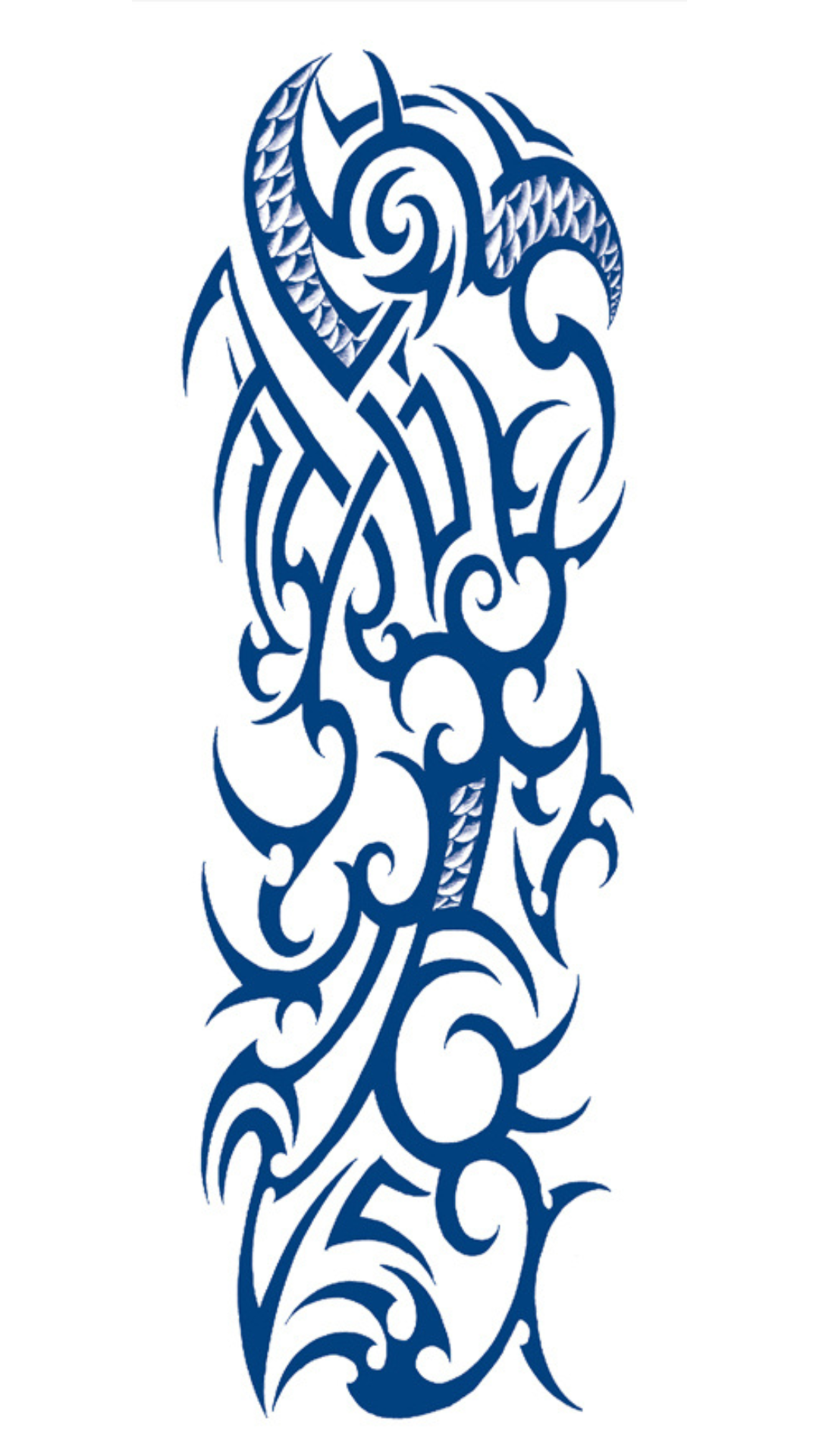 A Törzs Lánca: Áramló Tribál Ideiglenes Tetoválás