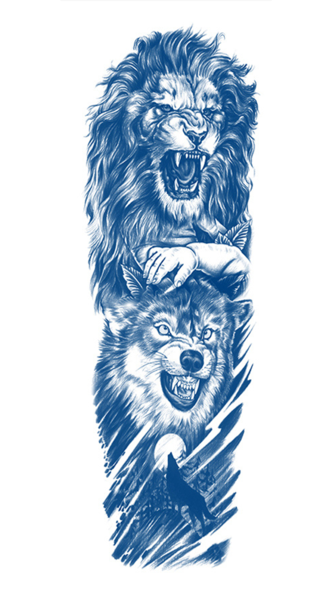 A Szavanna Ura: Tigris, Rózsa és Óra Ideiglenes Tetoválás