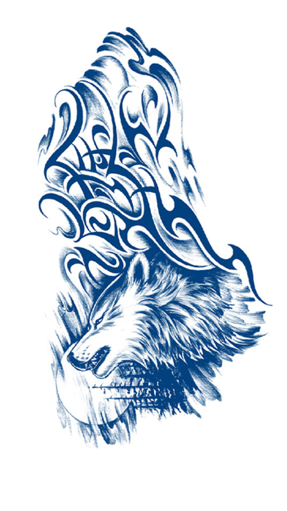 Az Éjszaka Üvöltése: Törzsi Farkas Ideiglenes Tetoválás