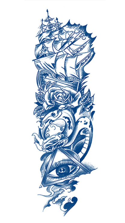 Az Óceán Titka: Tengeri Emlékek Ideiglenes Tetoválás