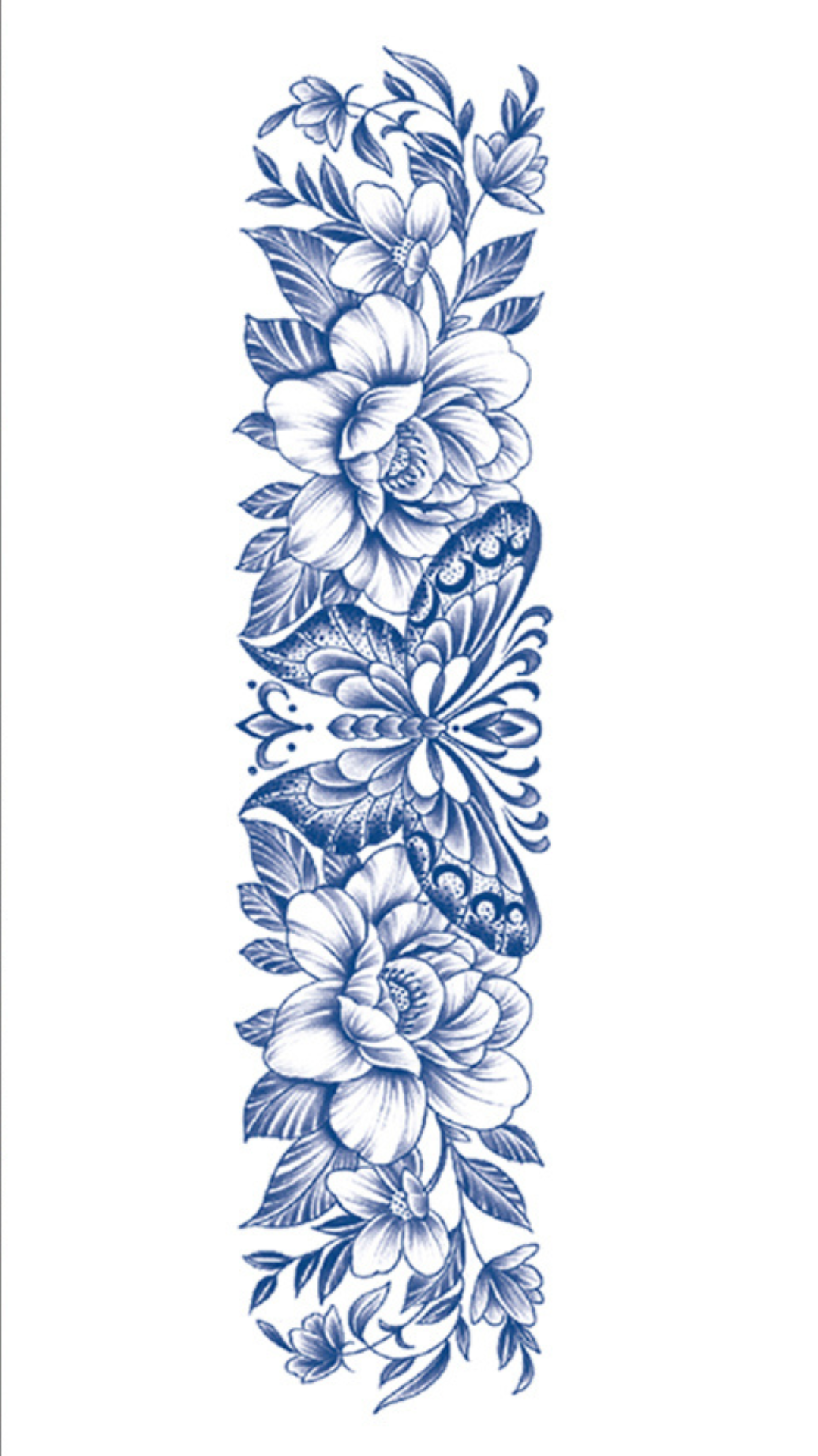 Égi Kertek: Pillangós Virágfüzér Ideiglenes Tetoválás