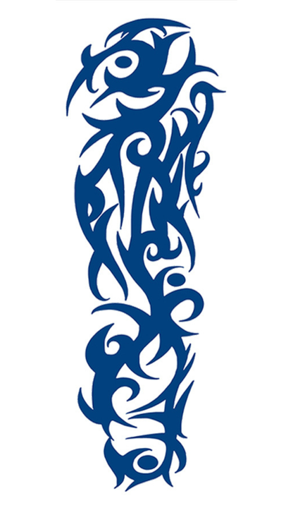 Felfelé Áramló Erő: Kígyózó Tribál Ideiglenes Tetoválás