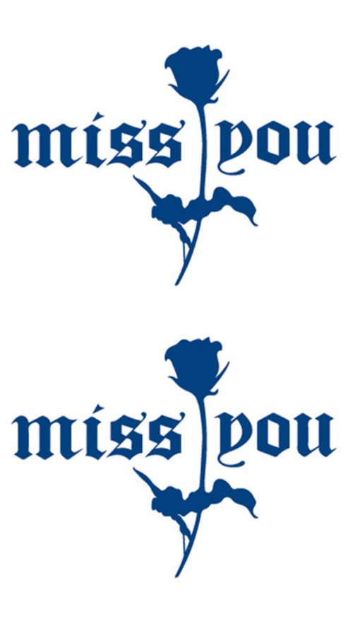 Miss You Rózsa Ideiglenes Tetoválás