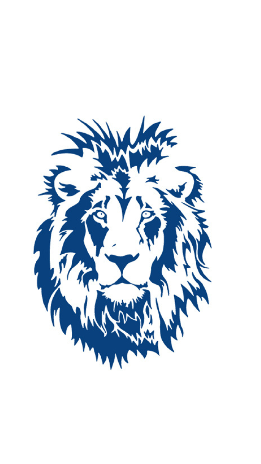 Oroszlán Sziluett: Tribál Stílusú Fej Tetoválás Ideiglenes Tetoválás