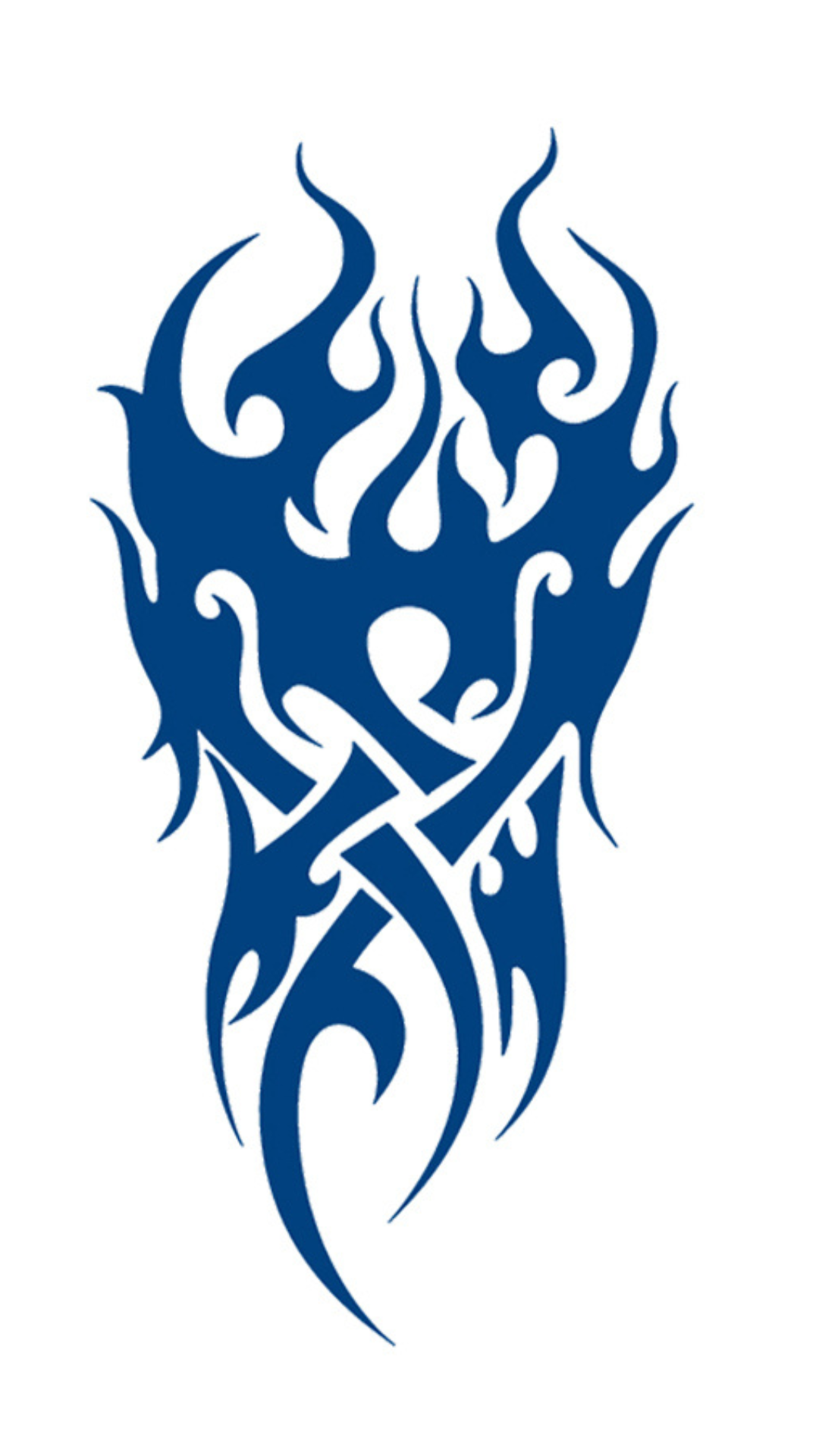 Törzsi Láng Erő: Absztrakt Tűz Ideiglenes Tetoválás