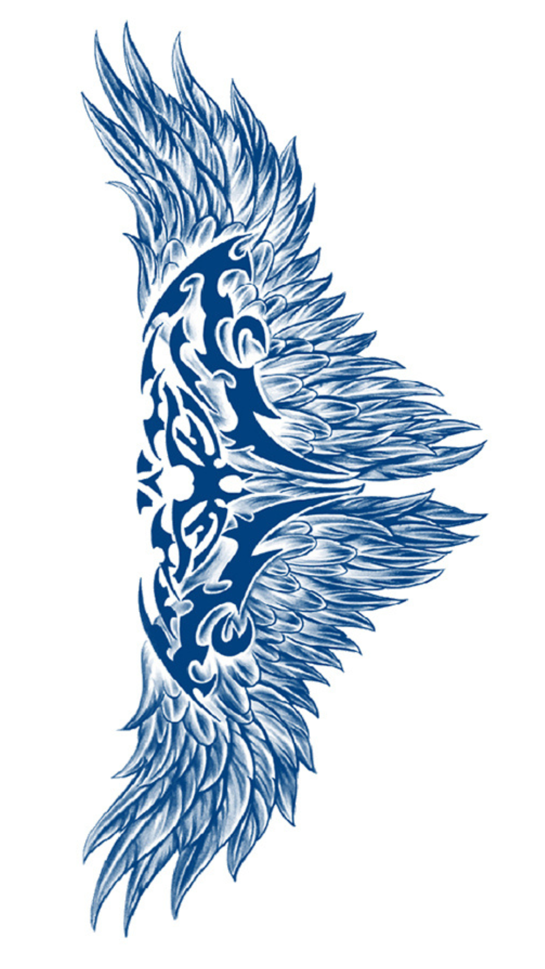 Valkűr Szárny: Tribál Tollazat Ideiglenes Tetoválás