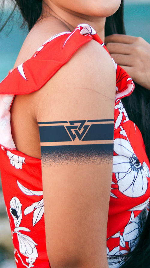 Vegvísir Karszalag Ideiglenes Tetoválá