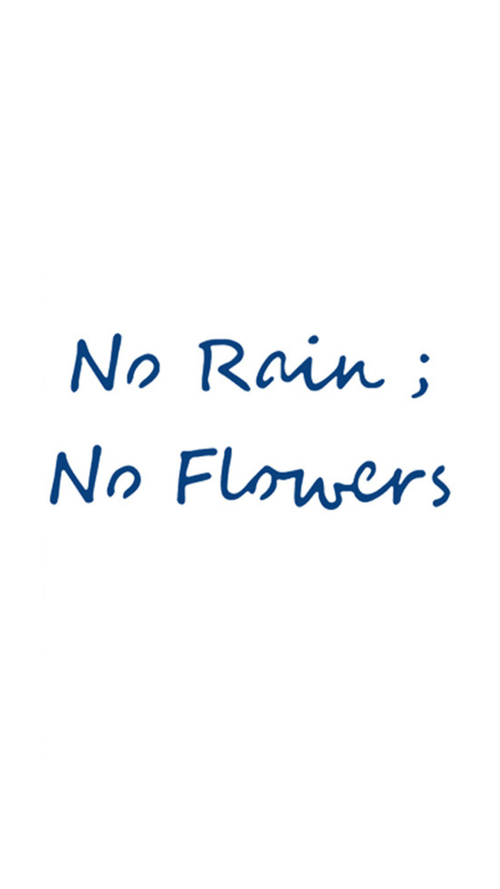 Motivációs Üzenet: „No Rain, No Flowers” Ideiglenes Tetoválás